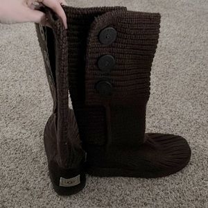 Brown Knitted Uggs